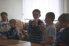 Детский праздник в Екатериновском УСПН провела ртищевская шоу-группа 
